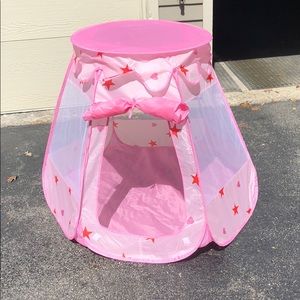 little girl ball pit